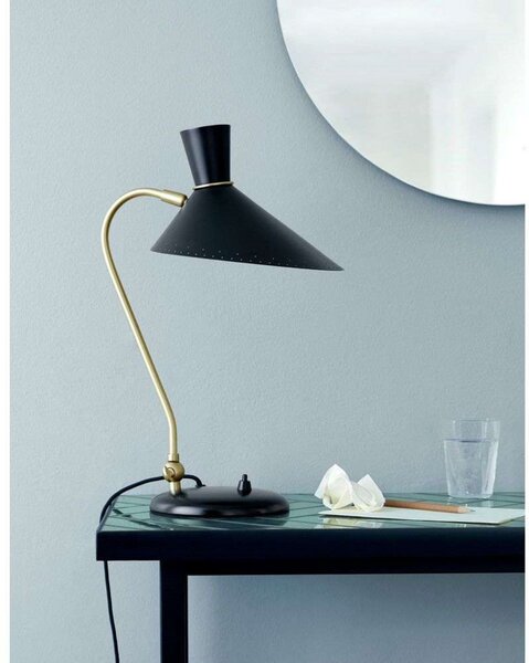 Lampă de masă Warm Nordic, Bloom, Negru, Camera de zi, Metal, Vintage