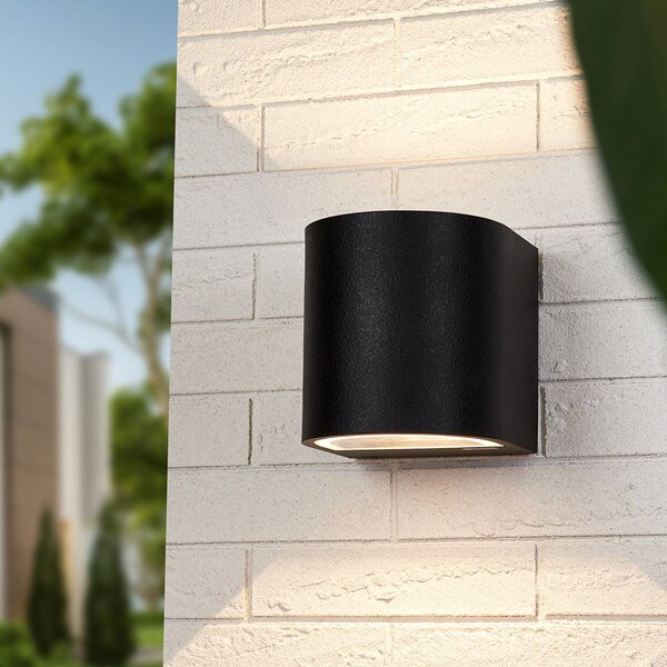 Albert Leuchten Lampă de perete Lenis emisie lumină largă/largă neagră, Negru, Metal, Modern