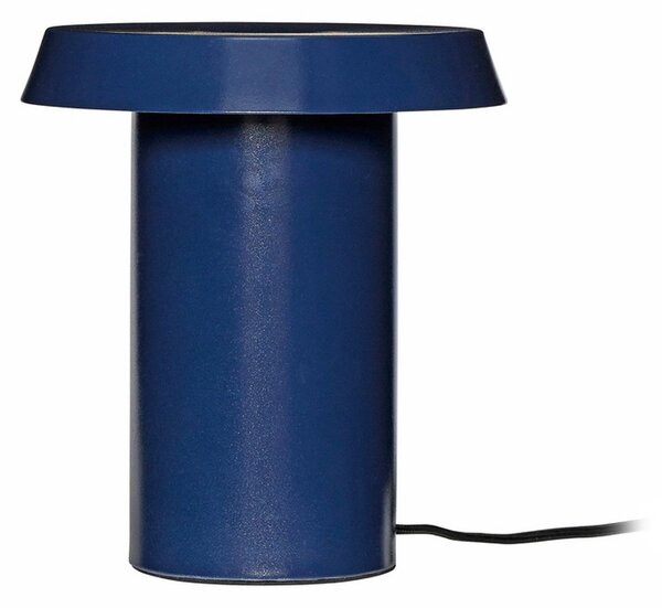 Lampă de masă Hübsch, Keen, Albastru, Camera de zi, Metal, Design