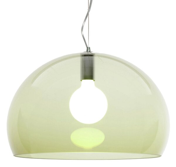 Lustră Pendul Kartell, FL/Y, reglabil, Verde, Camera de zi, Plastic, Design