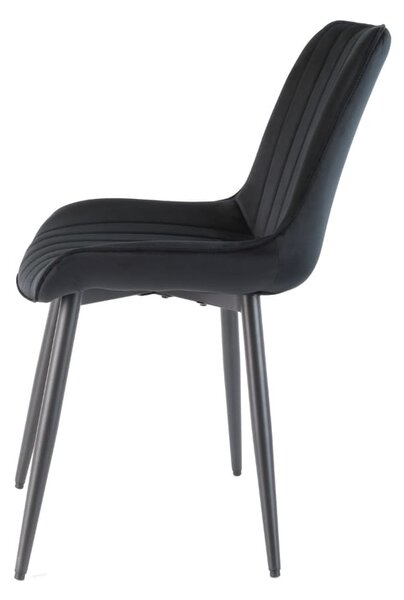 Scaun de bucaterie Rowena, negru