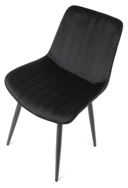 Scaun de bucaterie Rowena, negru