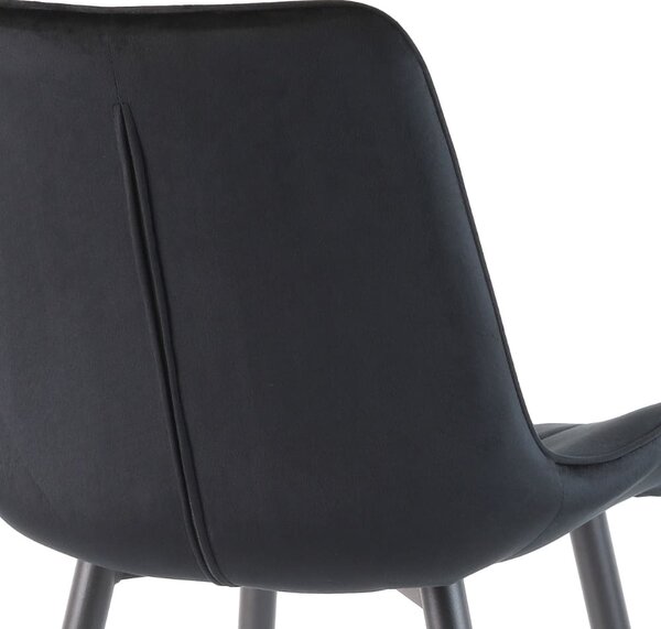 Scaun de bucaterie Rowena, negru