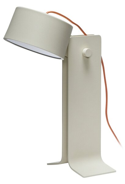 Lampă de masă Hübsch, Crea, reglabil, Bej, Camera de zi, Aluminiu, Design
