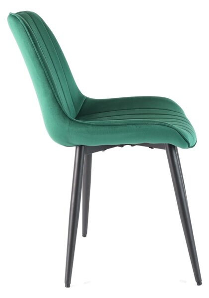Scaun de bucaterie Rowena, verde închis