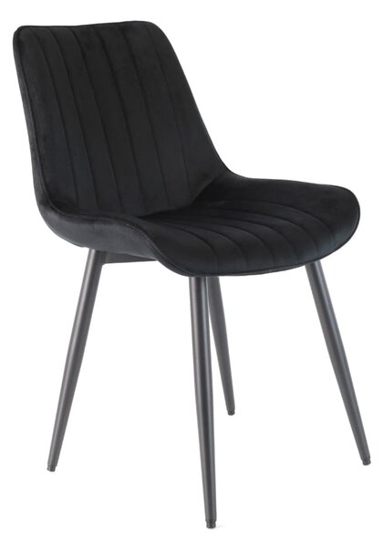 Scaun de bucaterie Rowena, negru
