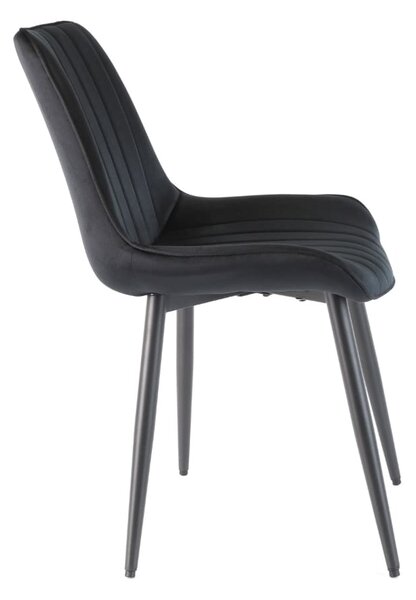 Scaun de bucaterie Rowena, negru