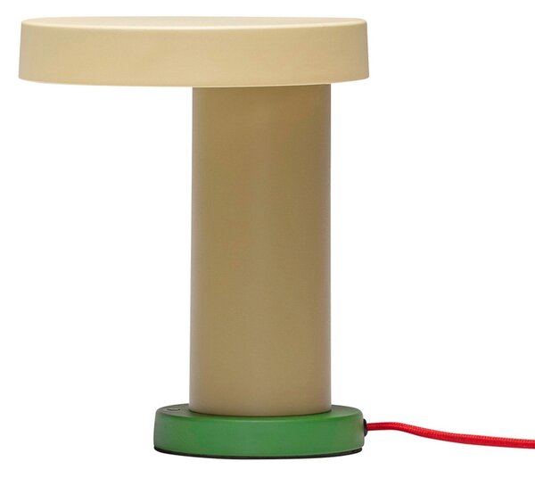 Lampă de masă Hübsch, Magic, reglabil, Bej, Camera de zi, Metal, Design
