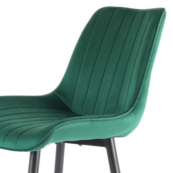 Scaun de bucaterie Rowena, verde închis