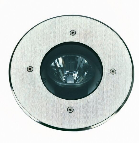 Albert Leuchten Spot pentru îngropare Tomaso, aluminiu, oțel inoxidabil, Ø 22 cm, reglabil, Metalic, Metal, Modern, Corpuri de iluminat încastrate rotunde