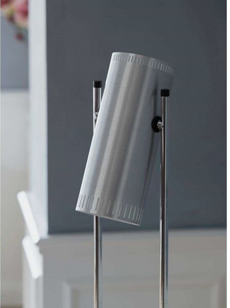 Lampadar Warm Nordic, Trombone, Metalic, Camera de zi, Aluminiu, Design