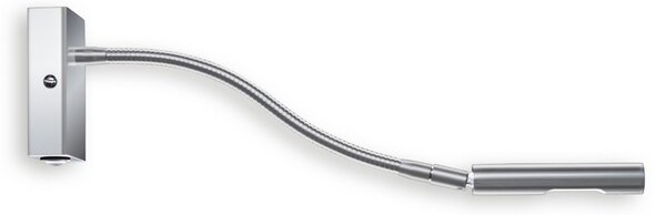 Knapstein Aplică de perete LED economică MODEL mat nichel, Gri, dormitor, Metal, Design