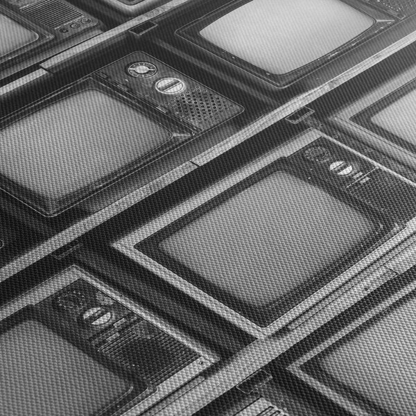 Tablou - Retro TV (cu ceas) (90x30 cm)