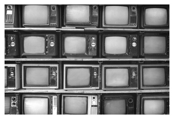 Tablou - Retro TV (90x60 cm)