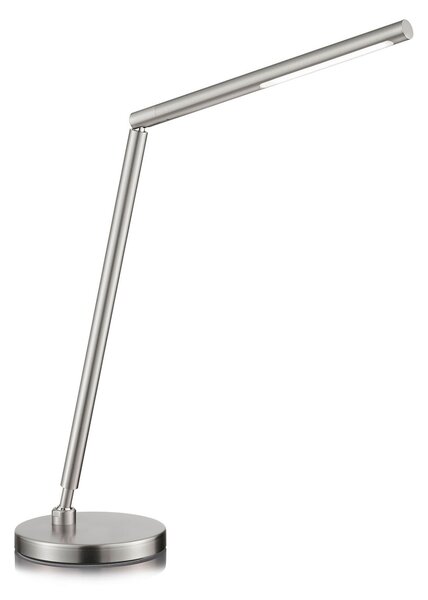Knapstein Lampă masă LED Dina-T nichel mat, control gesturi, reglabil, Gri, Studiu / Birou, Metal, Modern