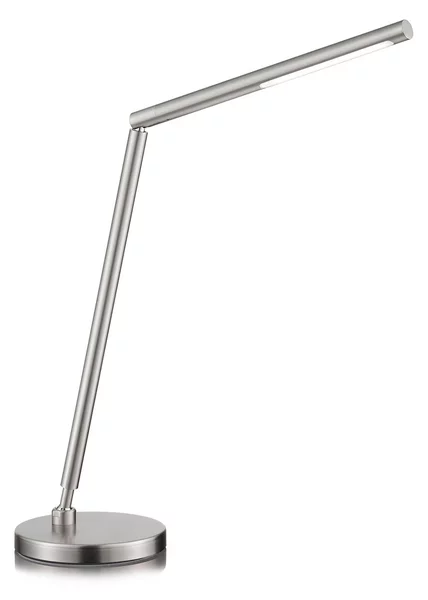 Knapstein Lampă masă LED Dina-T nichel mat, control gesturi, reglabil, Gri, Studiu / Birou, Metal, Modern