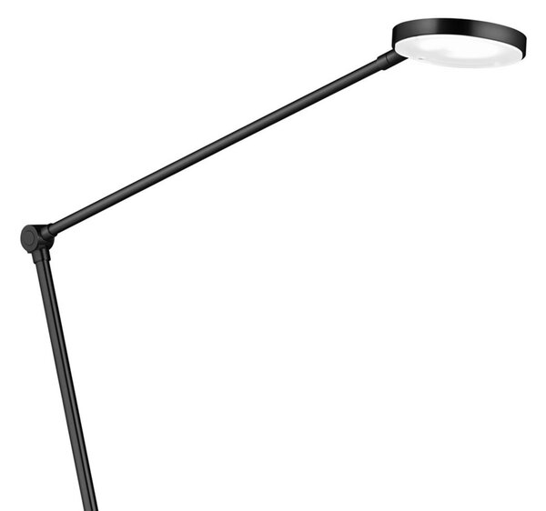 Knapstein Lampă podea LED Thea-S control prin gesturi, negru, reglabil, Negru, Camera de zi / sufragerie, Metal, Modern