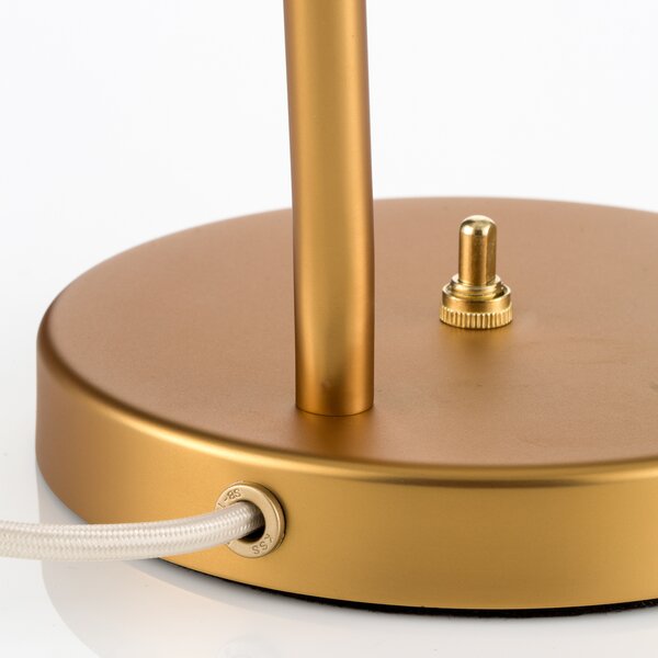 GUBI Gubi Gräshoppa Lampă de masă, albastru-gri, Albastru, Camera de zi / sufragerie, Metal, Design, Birou de masă