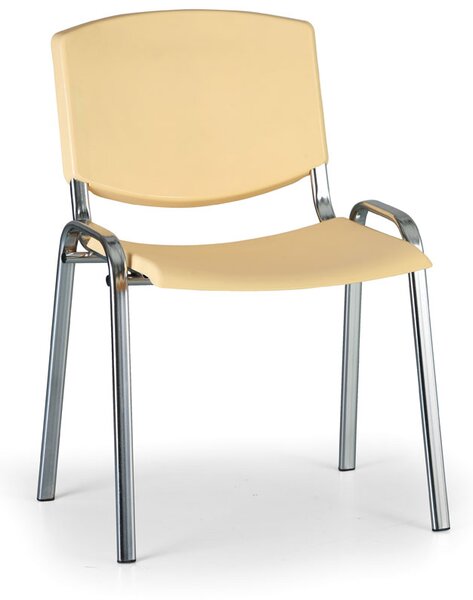 Scaun de conferinta Design - picioare cromate, galben