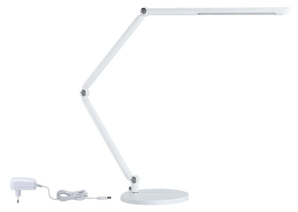 Lampă de masă Paulmann, FlexBar, reglabil, Alb, Studiu / Birou, Metal, Modern