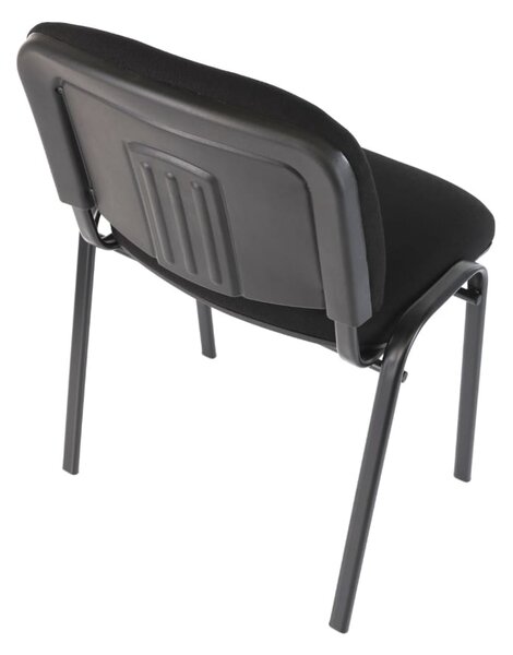 Scaun de conferinta Viva N, picioare negre, negru