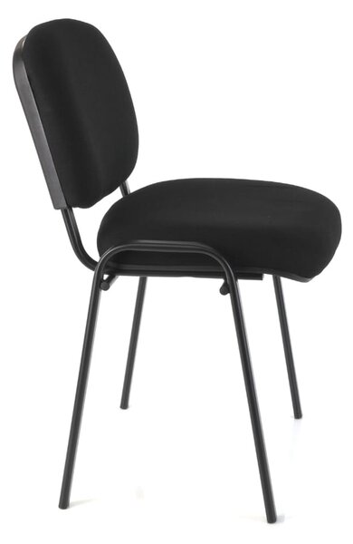Scaun de conferinta Viva N, picioare negre, negru