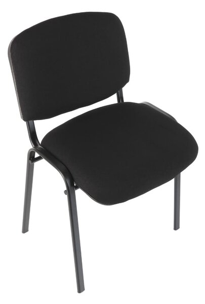 Scaun de conferinta Viva N, picioare negre, negru