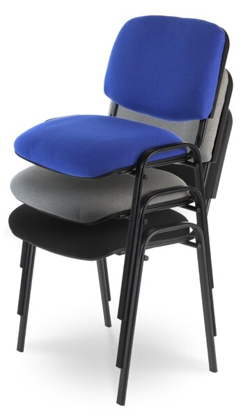 Scaun de conferinta Viva N, picioare negre, negru