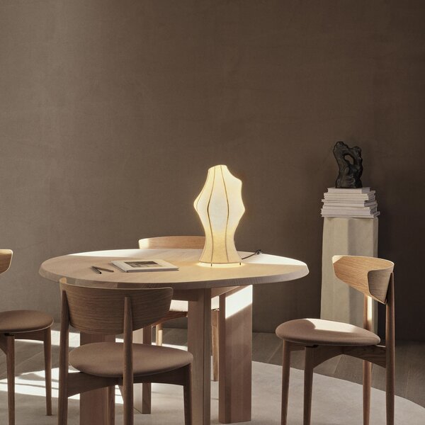 Lampă de masă ferm LIVING, Dea, Alb, Camera de zi, Metal, Design