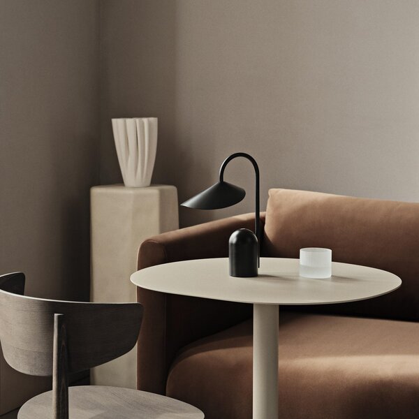 Lampă de masă ferm LIVING, Arum, reglabil, Negru, Terasă, Metal, Design