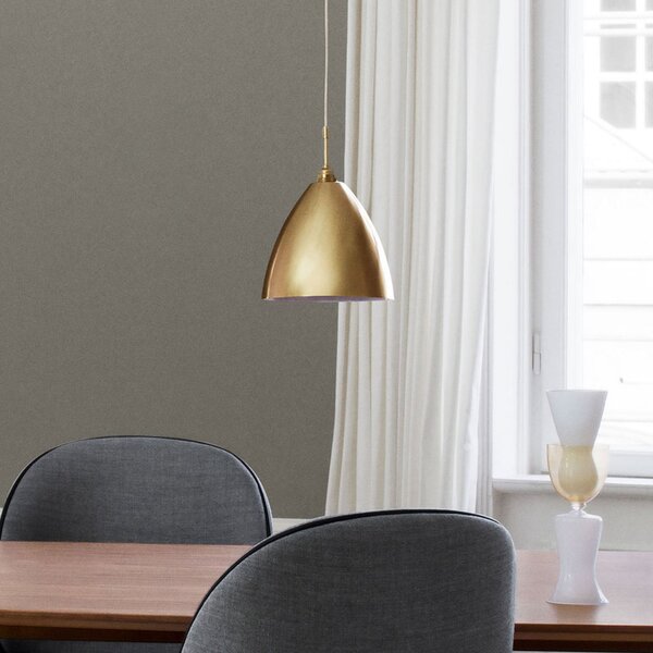 GUBI Bestlite BL9 lampă susp. Ø16cm alamă/alamă, reglabil, Auriu / Alamă, Camera de zi / sufragerie, Metal, Design