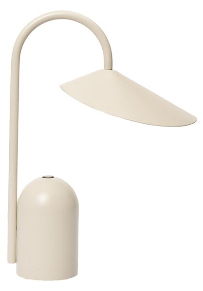 Lampă de masă ferm LIVING, Arum, reglabil, Bej, Terasă, Metal, Design