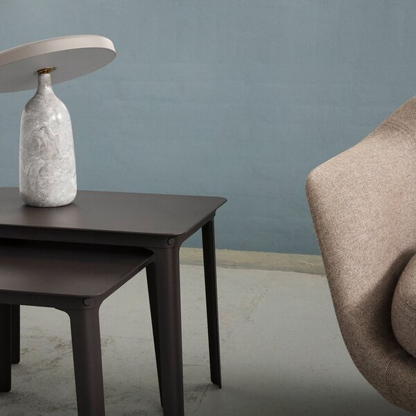 Lampă de masă Normann Copenhagen, Gri, Camera de zi, Metal