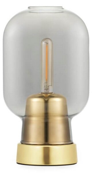 Lampă de masă Normann Copenhagen, Gri, Camera de zi, Sticlă
