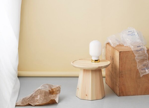Lampă de masă Normann Copenhagen, Alb, Camera de zi, Sticlă