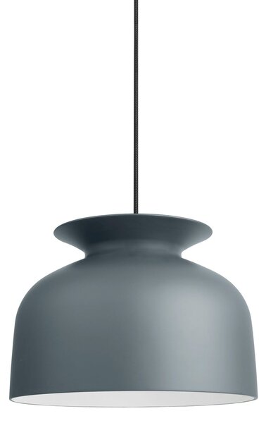 GUBI Ronde lampă suspendată Ø 40 cm, gri-porumbel, reglabil, Gri, Camera de zi / sufragerie, Metal, Design