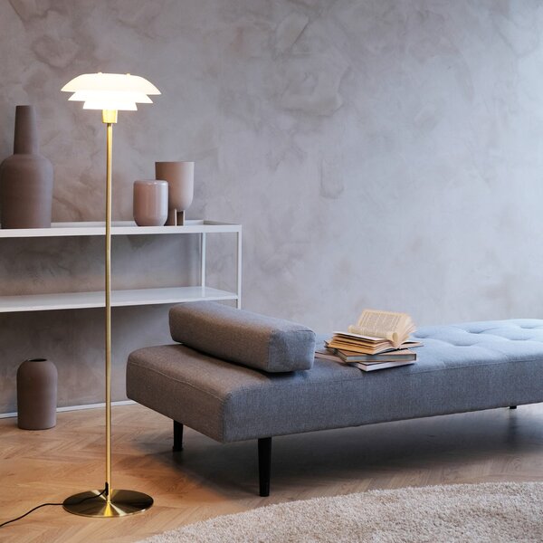 Lampadar Dyberg Larsen, DL31, Auriu / Alamă, Camera de zi, Metal, Design