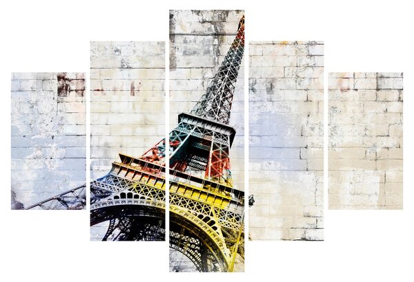 Tablou - Arta digitală a Turnului Eiffel (150x105 cm)