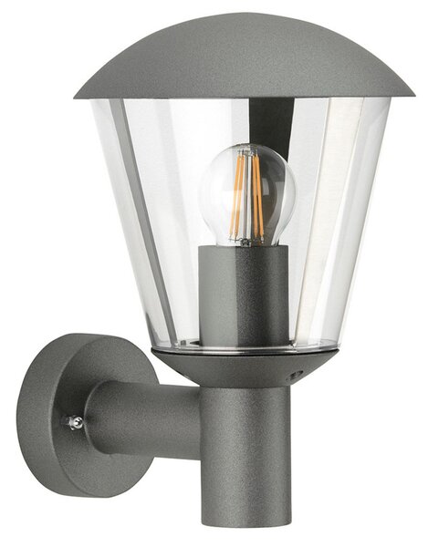 Albert Leuchten Aplică de exterior Jorrit, antracit, Negru, Metal, Modern, Felinar