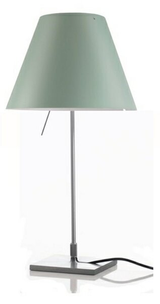 Lampă de masă Luceplan, Verde, Camera de zi, Aluminiu
