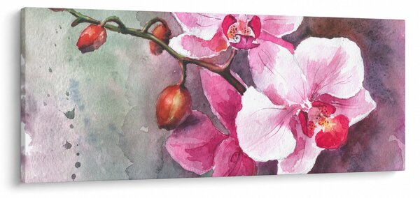 Tablou - Orhidee, acvariu (120x50 cm)