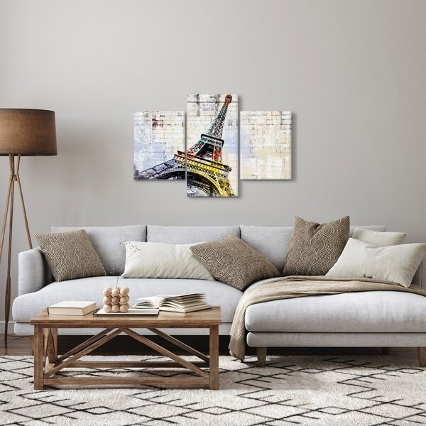 Tablou - Arta digitală a Turnului Eiffel (90x60 cm)