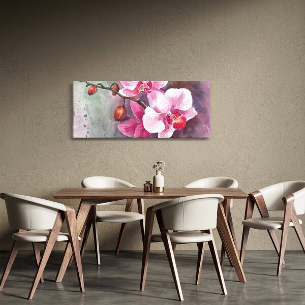 Tablou - Orhidee, acvariu (120x50 cm)