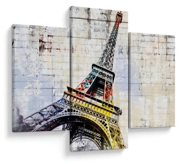 Tablou - Arta digitală a Turnului Eiffel (90x60 cm)