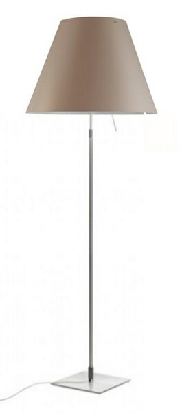 Lampadar Luceplan, Maro / Rugină, Camera de zi, Aluminiu