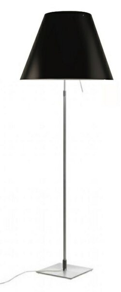 Lampadar Luceplan, Negru, Camera de zi, Aluminiu