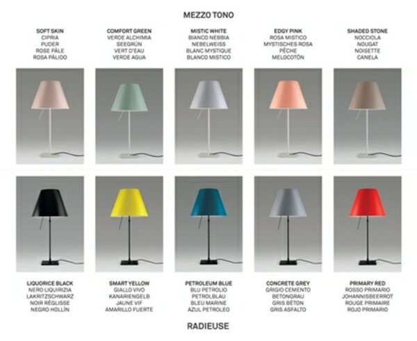 Lampadar Luceplan, Maro / Rugină, Camera de zi, Aluminiu