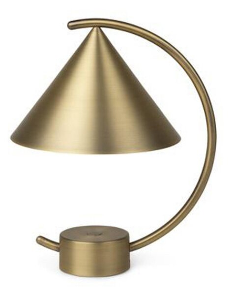 Lampă de masă ferm LIVING, Meridian, reglabil, Auriu / Alamă, Camera de zi, Metal, Design