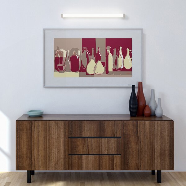 G & L Handels GmbH Lampă LED oglindă 512, 3000K, 35 cm, alb, Alb, dormitor, Metal
