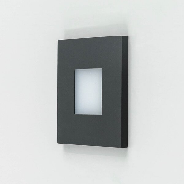 EVN LQ230 aplică perete LED încas direct antracit, Negru, Hol, Metal, Modern, Luminile încastrate unghiulare